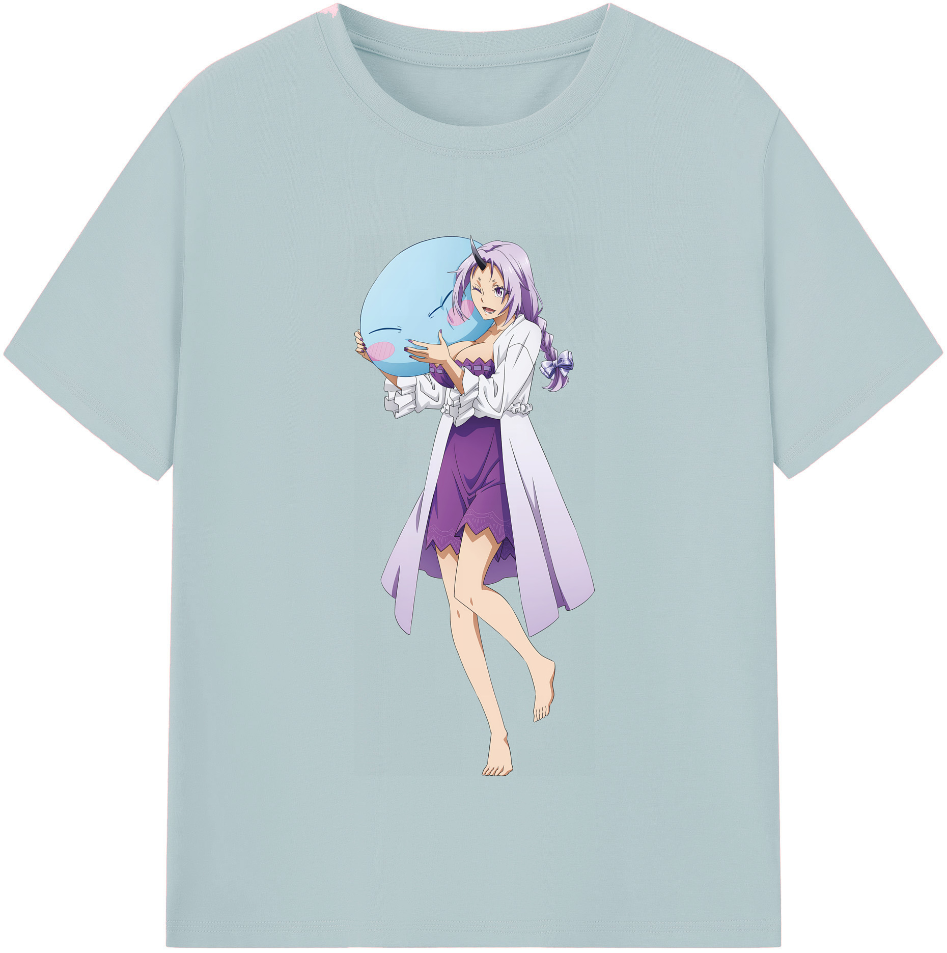 （画像用） 転スラ Regarding Reincarnated to Slime 綿100％半袖Tシャツ（フロントプリント）